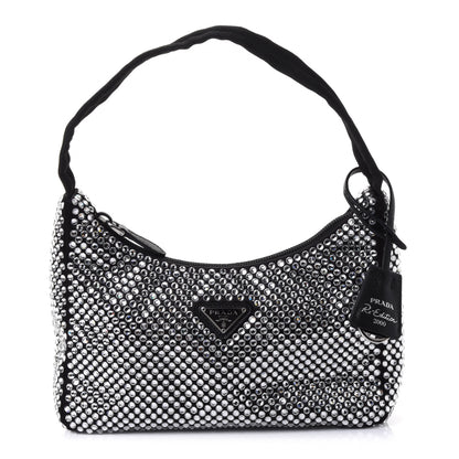 Prada Satin Crystal Mini Re-Edition 2000 Bag Cristal 1 of 4
