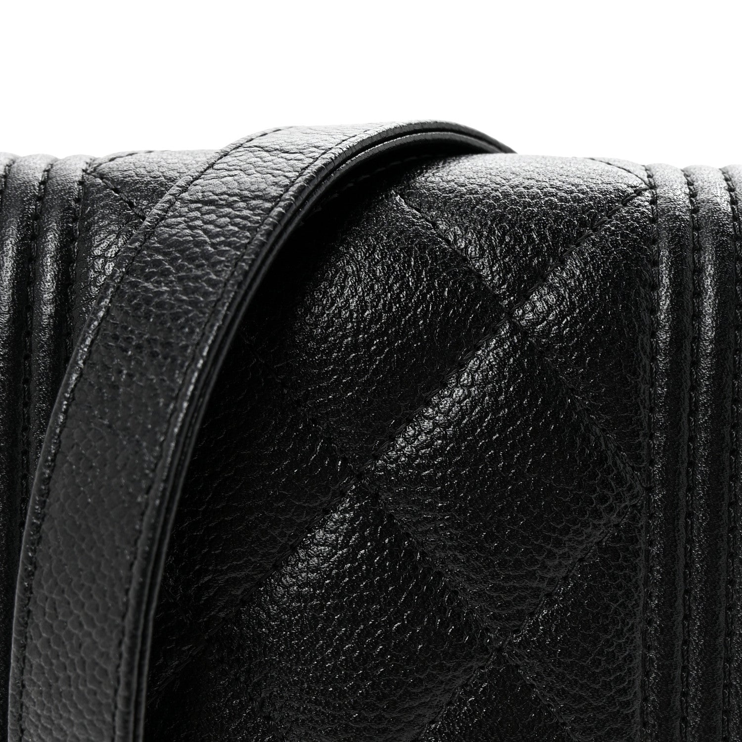 Chanel Caviar Quilted Boy Phone Holder Black 9 of 11