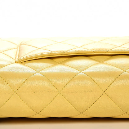 Chanel Lambskin Quilted Wallet on Chain WOC Yellow 21 of 21