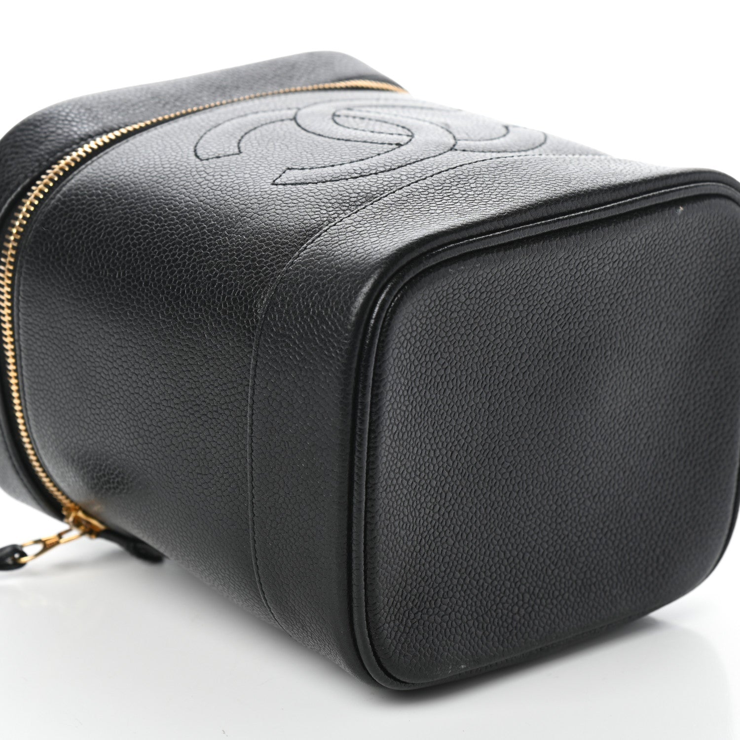 Chanel Caviar Vanity Cosmetic Case Black 8 of 9