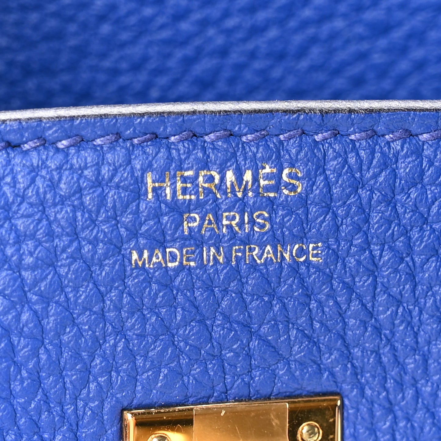 Togo Birkin 25 Bleu Electrique