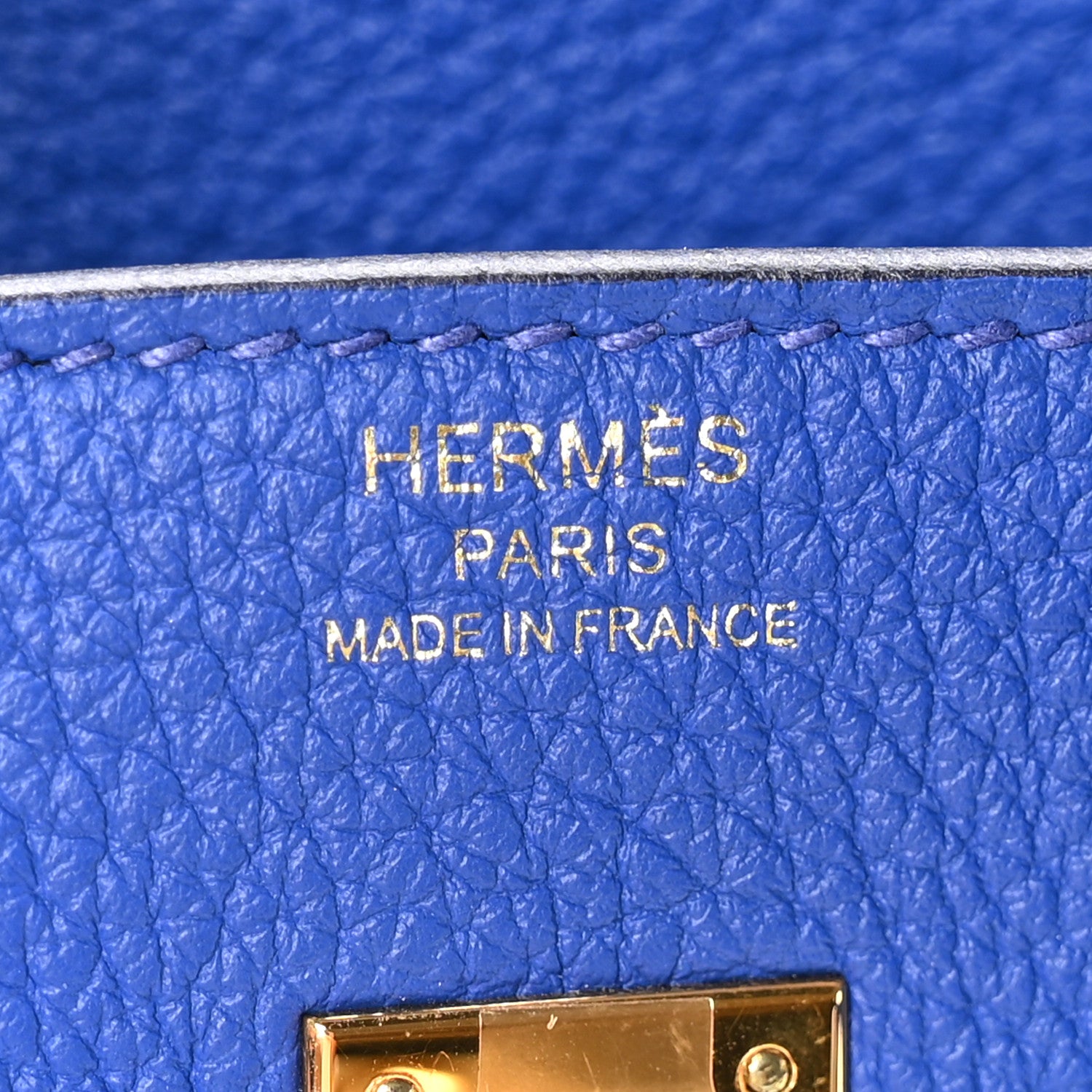 Hermes Togo Birkin 25 Bleu Electrique 6 of 11