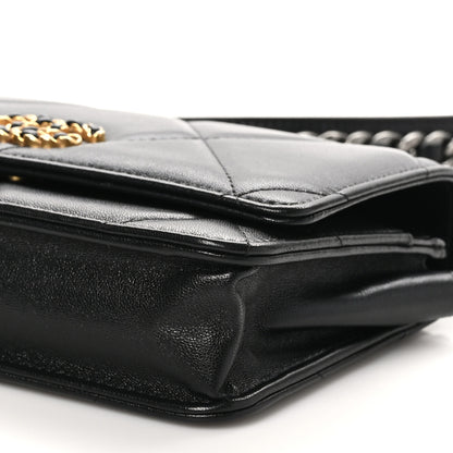 Chanel Lambskin Quilted Chanel 19 Wallet On Chain WOC Black 10 of 12