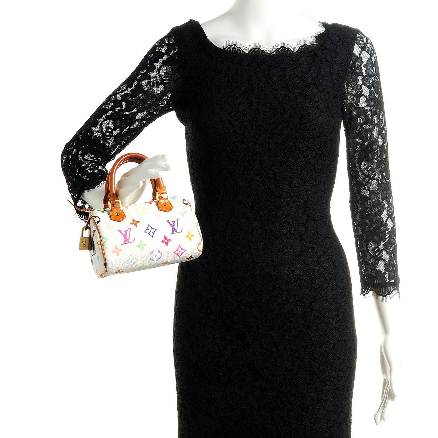 Monogram Multicolor Mini Sac HL Speedy White