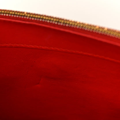 Balenciaga Shiny Goatskin Logo Embossed BB Wallet On Chain Vivid Red 12 of 12