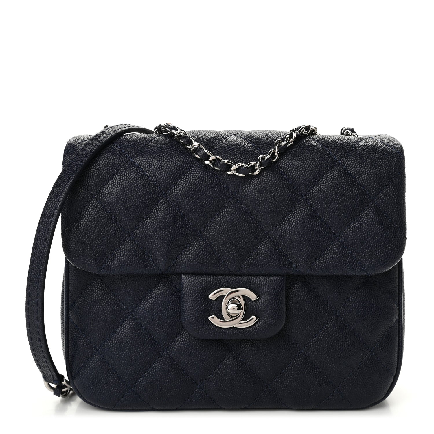 Chanel Caviar Quilted Small Urban Companion Flap Navy 1 of 10