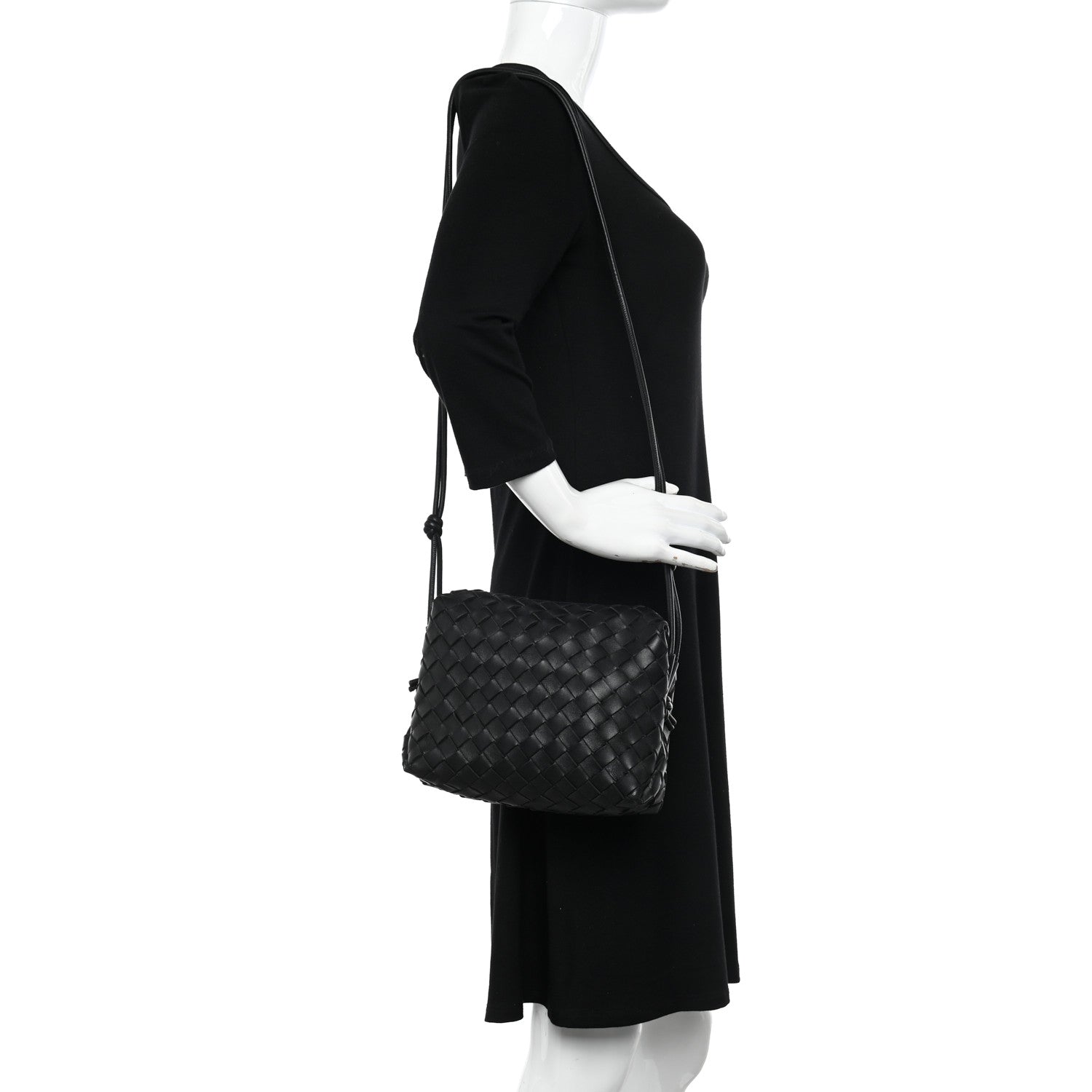Bottega Veneta Nappa Intrecciato Small Loop Camera Bag Black 2 of 11