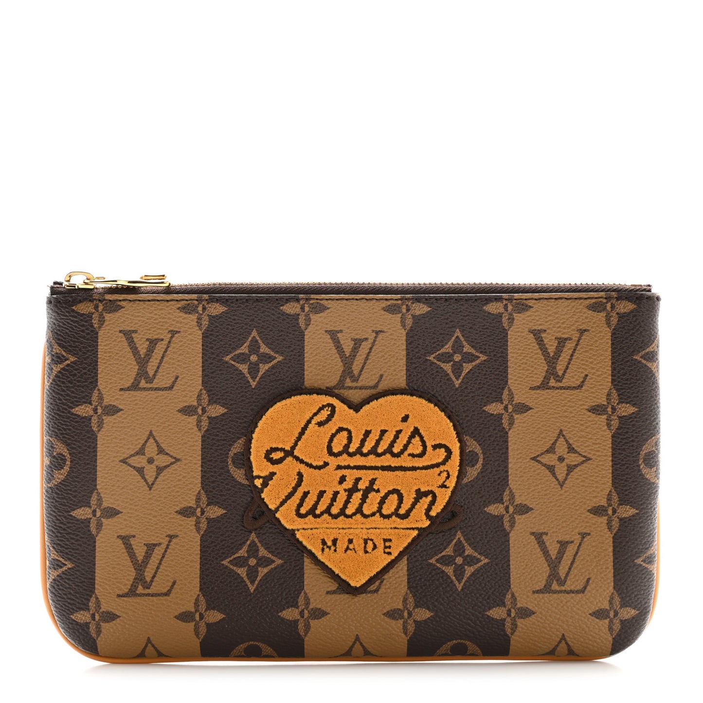 X NIGO Reverse Monogram Stripes Trio Pouch