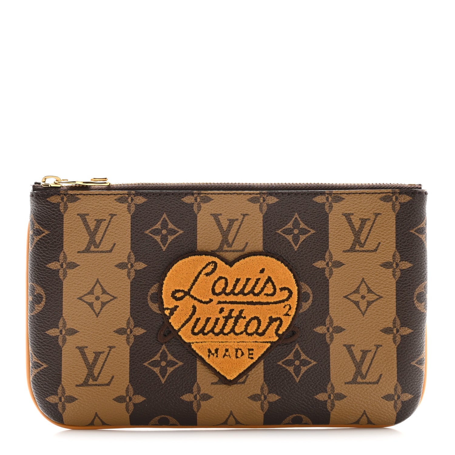 Louis Vuitton X NIGO Reverse Monogram Stripes Trio Pouch 1 of 10