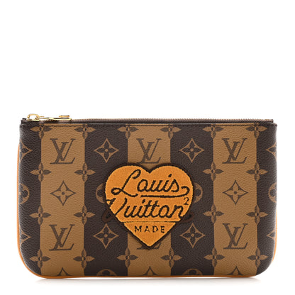 Louis Vuitton X NIGO Reverse Monogram Stripes Trio Pouch 1 of 10