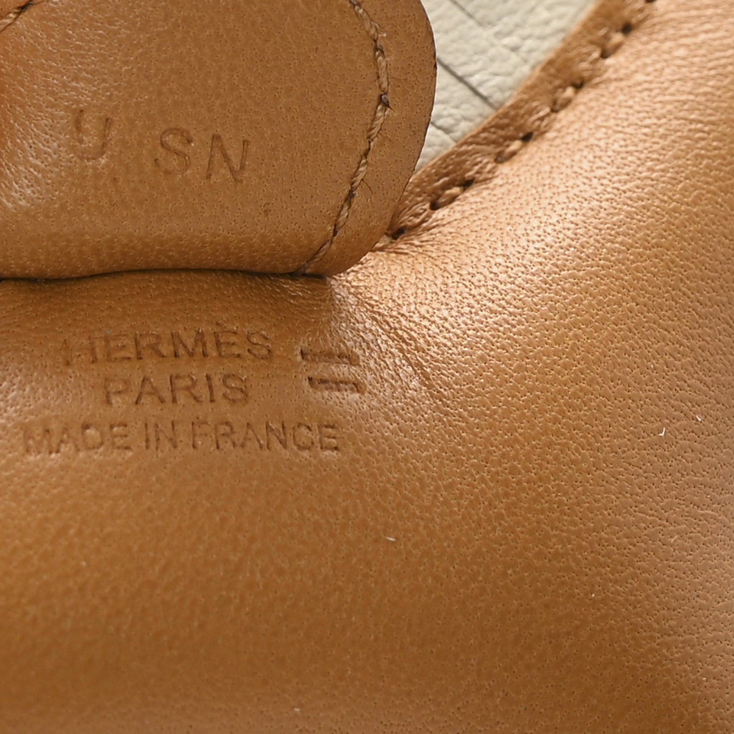 Hermes Milo Lambskin Lizard Touch Grigri Rodeo Horse Bag Charm PM Sesame Craie Desert 3 of 4