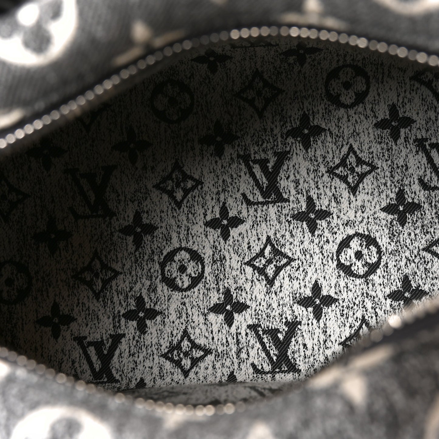 Denim Monogram Jacquard Speedy Bandouliere 25 Black