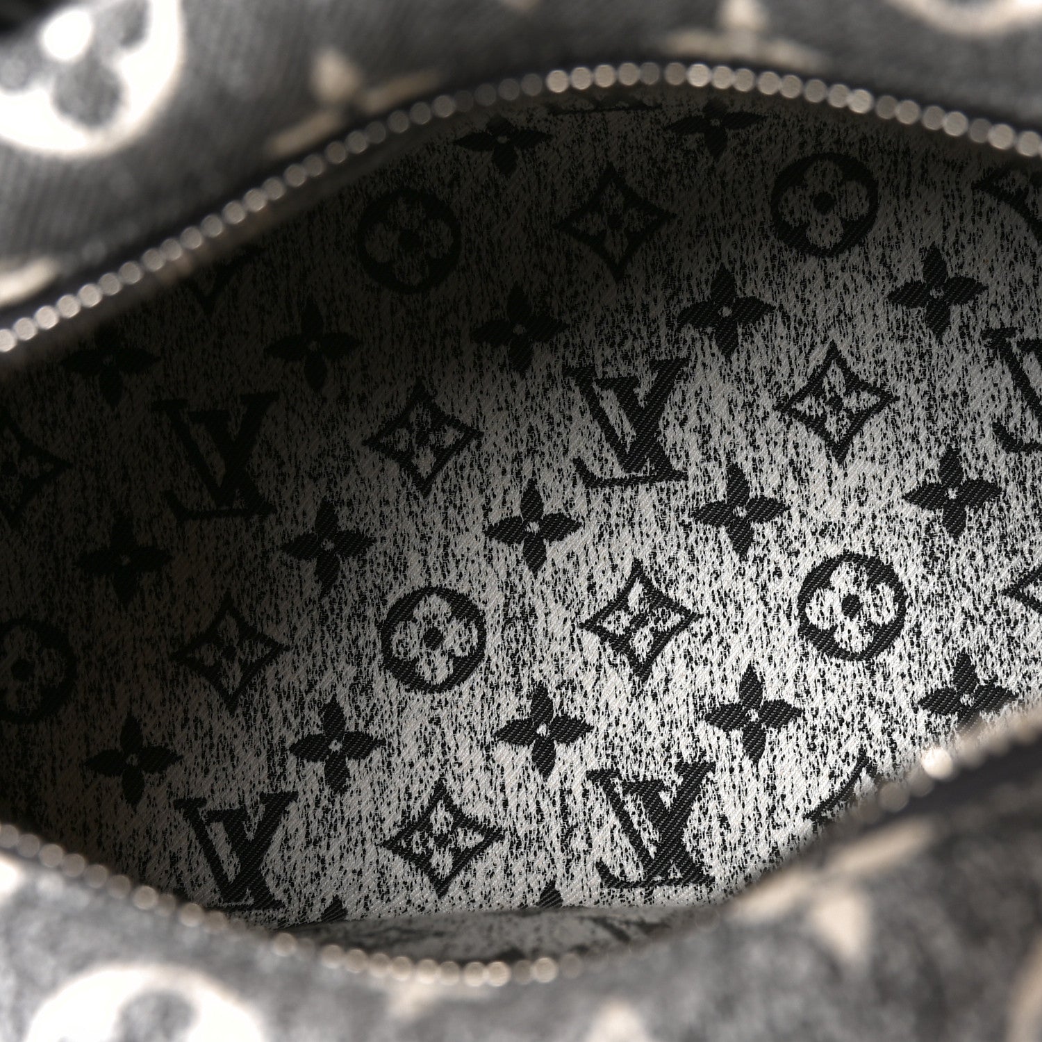 Louis Vuitton Denim Monogram Jacquard Speedy Bandouliere 25 Black 5 of 9
