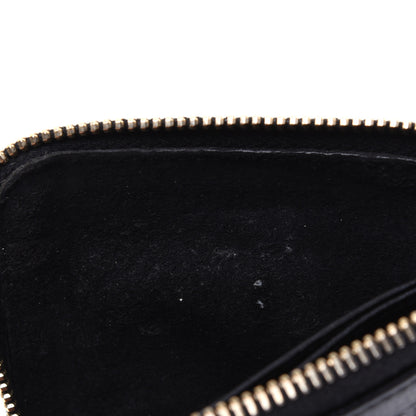 Gucci Guccissima Zip Around Coin Purse Wallet Black 10 of 13