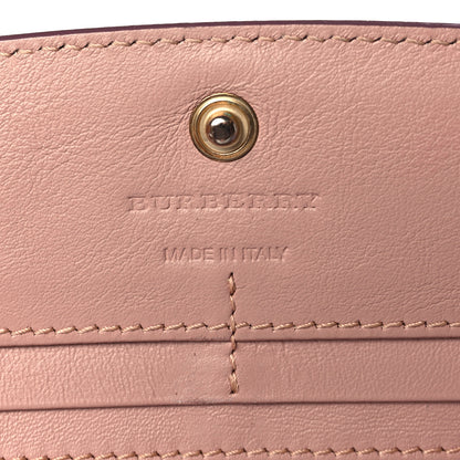 Burberry Calfskin House Check Porter Continental Wallet Pale Orchid 6 of 6