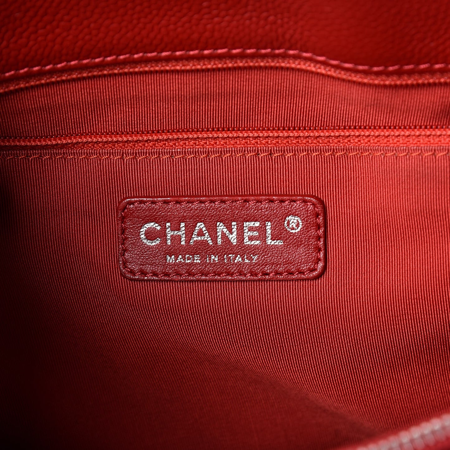 Caviar Quilted Grand Shopping Tote GST Red
