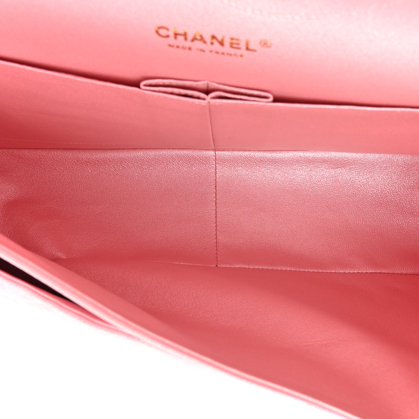 Iridescent Caviar Quilted Jumbo Double Flap Rose Pink