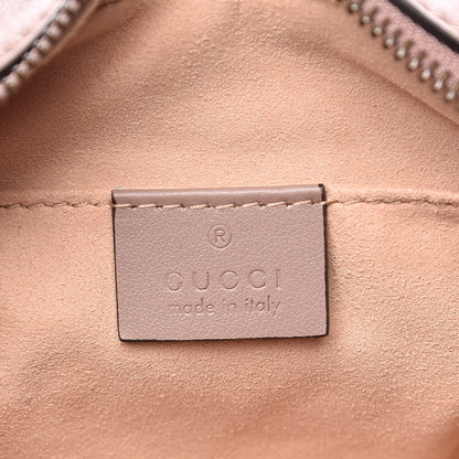 Gucci Calfskin Matelasse Mini GG Marmont Chain Shoulder Bag Porcelain Rose 6 of 11