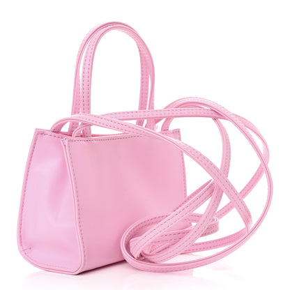 Telfar Vegan Leather Small Shopping Bag Bubblegum 3 of 13