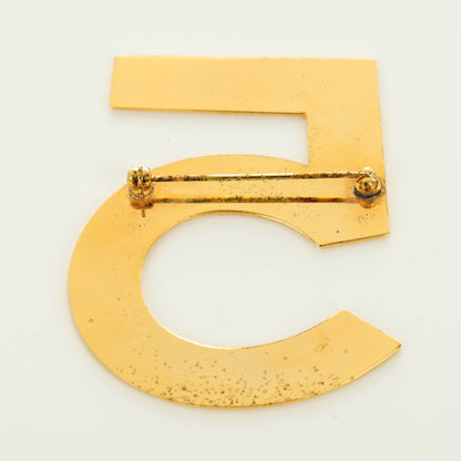 Chanel N°5 Brooch Gold 3 of 4