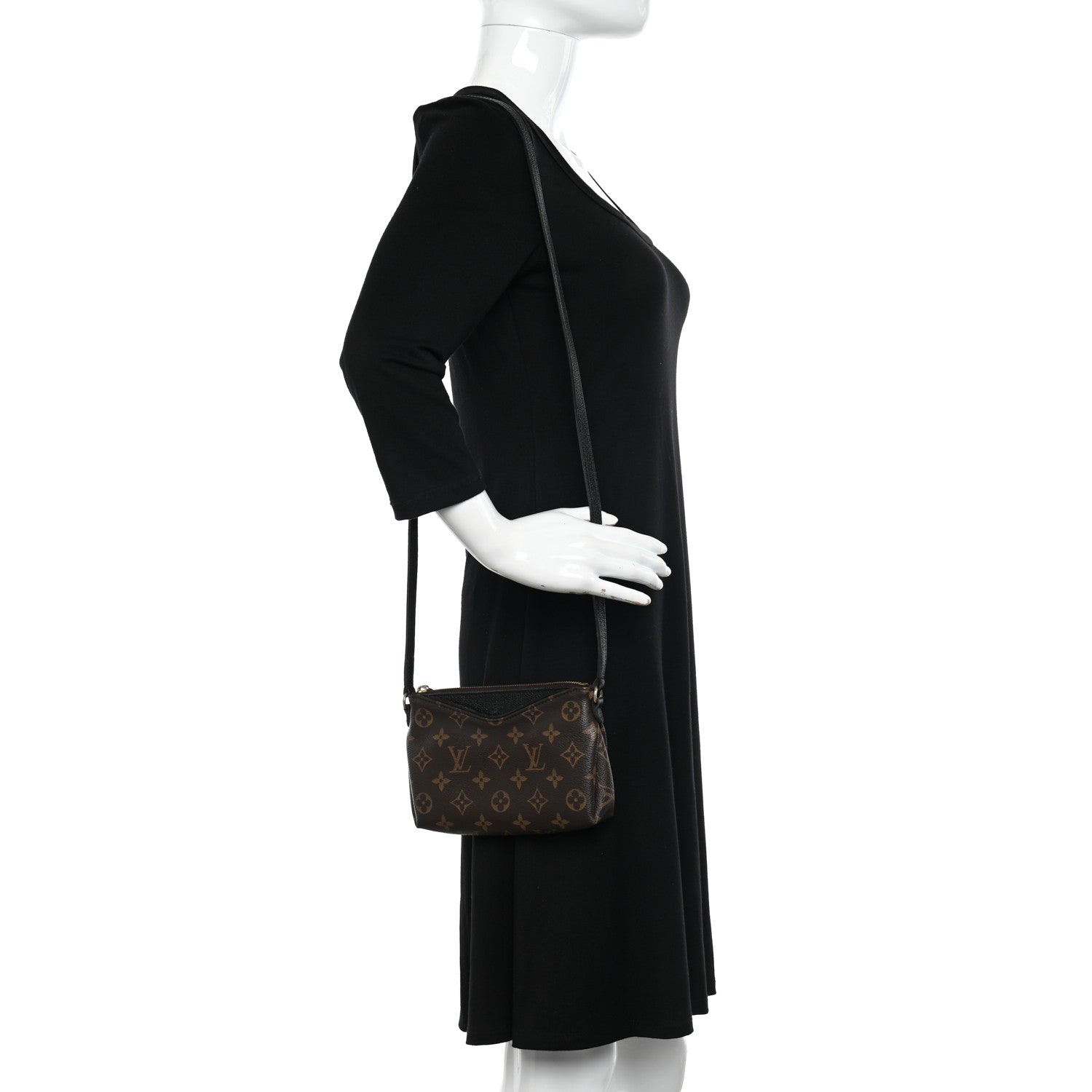 Louis Vuitton Monogram Pallas Uniformes Crossbody Black 2 of 12