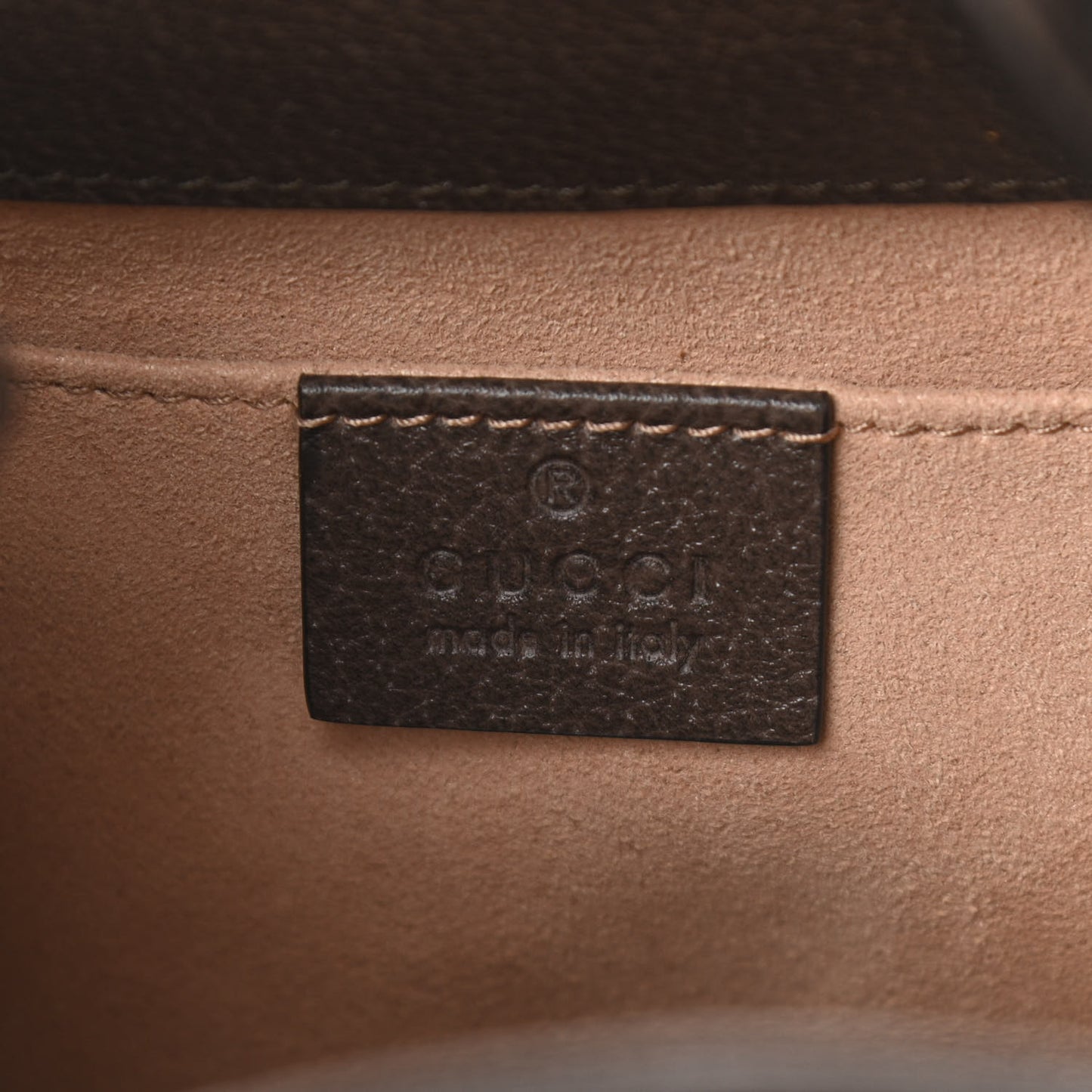 GG Supreme Monogram Web Small Ophidia Bucket Bag Brown