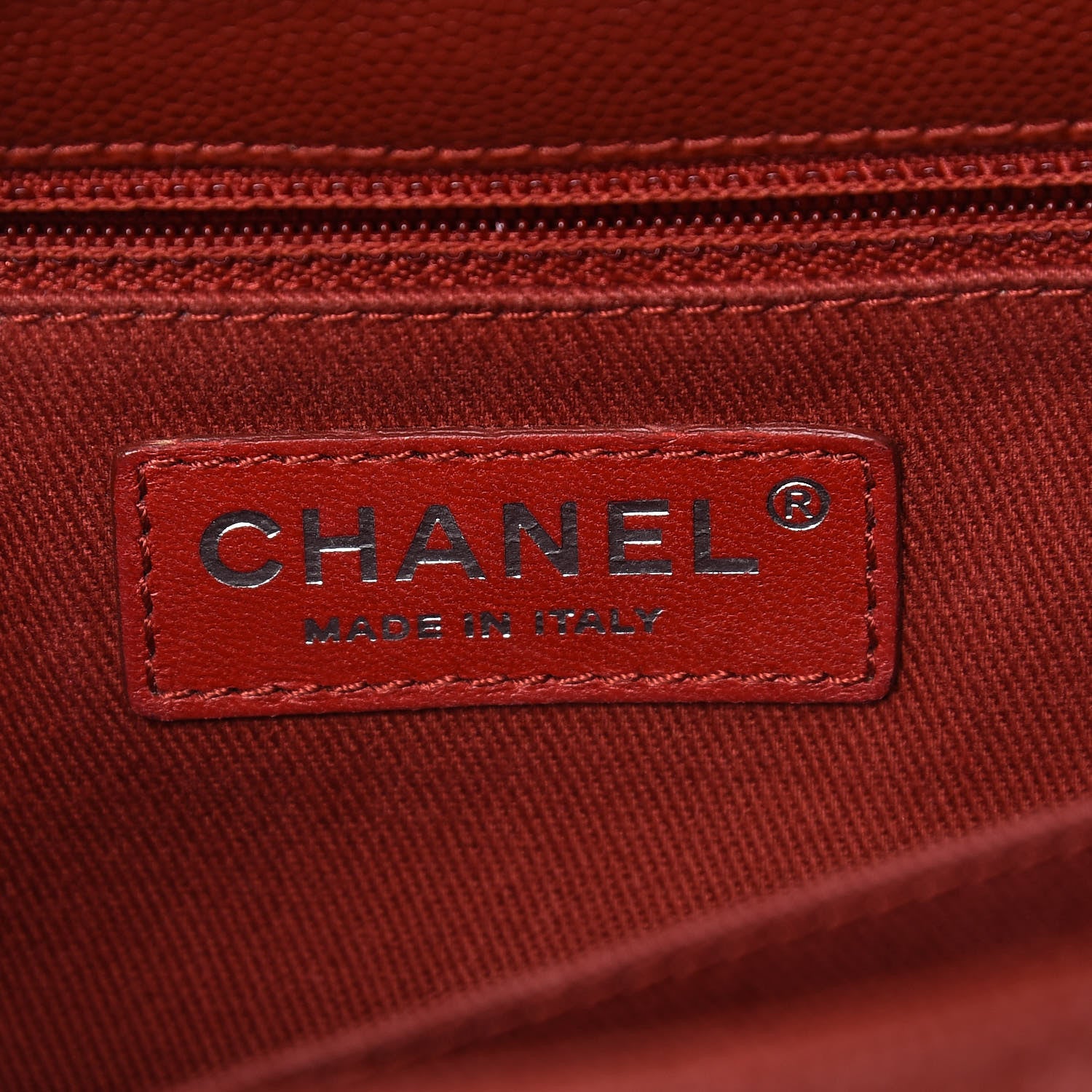 Chanel Caviar Quilted Mini Coco Handle Flap Dark Red 6 of 12