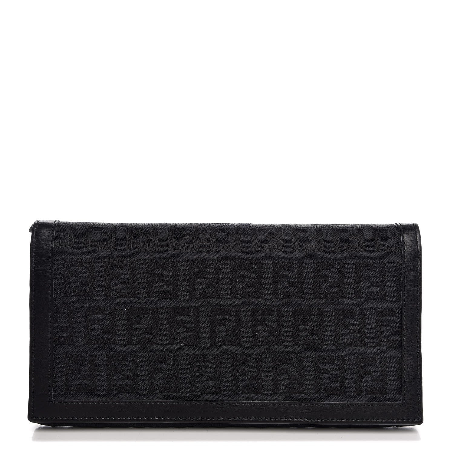Fendi Zucchino Continental Wallet Black 1 of 8