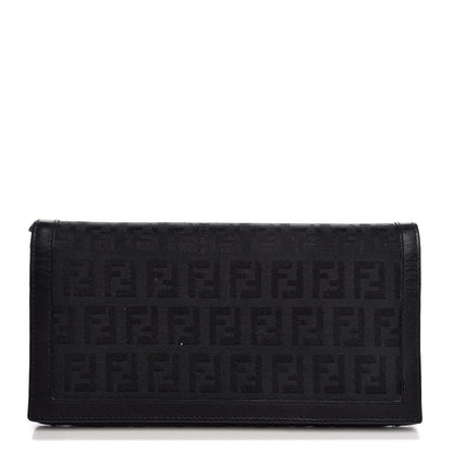 Fendi Zucchino Continental Wallet Black 1 of 8