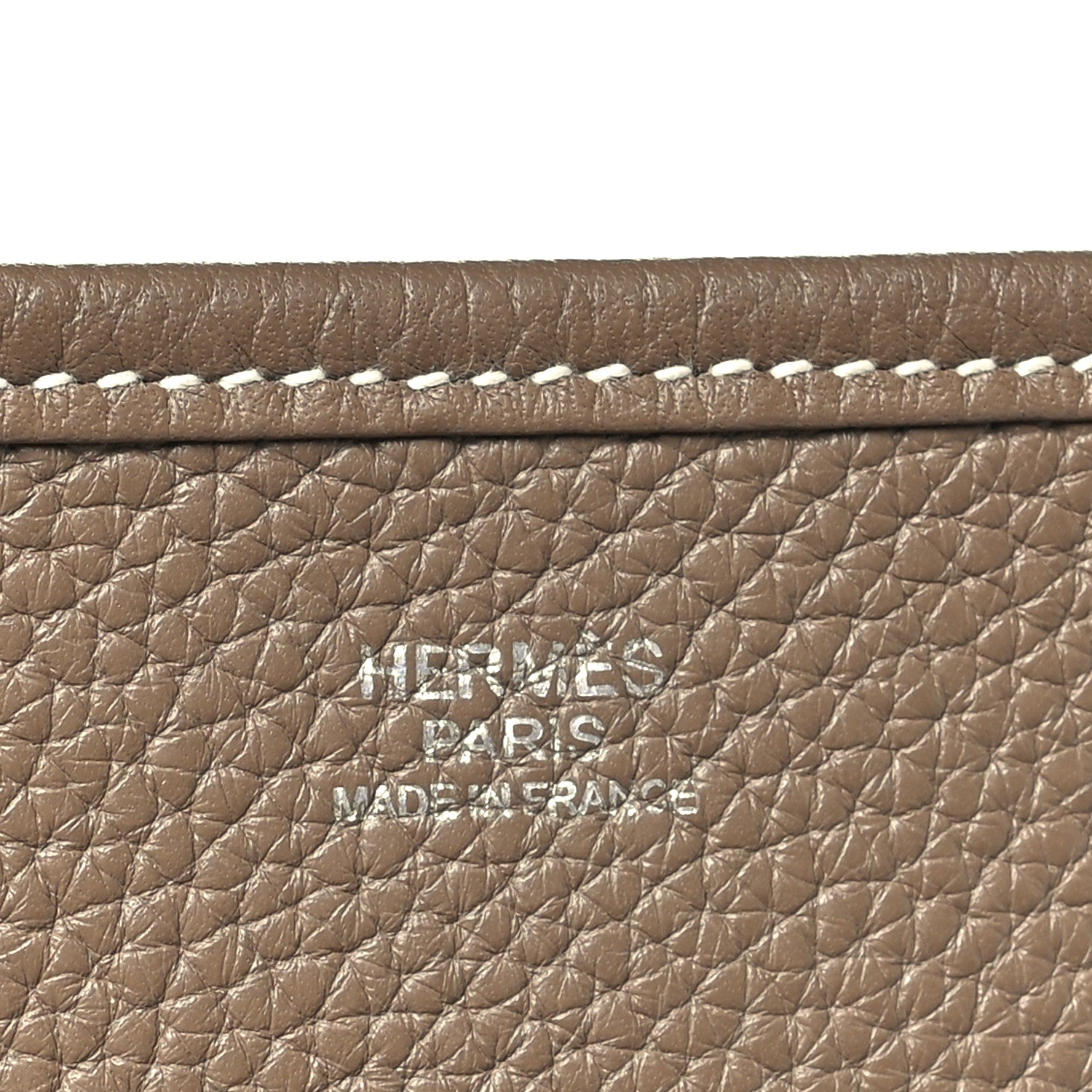 Hermes Taurillon Clemence Evelyne III GM Etoupe 6 of 10