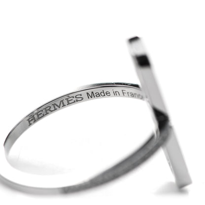 Hermes 18K White Gold Diamond Ever Chaine d'Ancre Ring 53 6.25 4 of 7