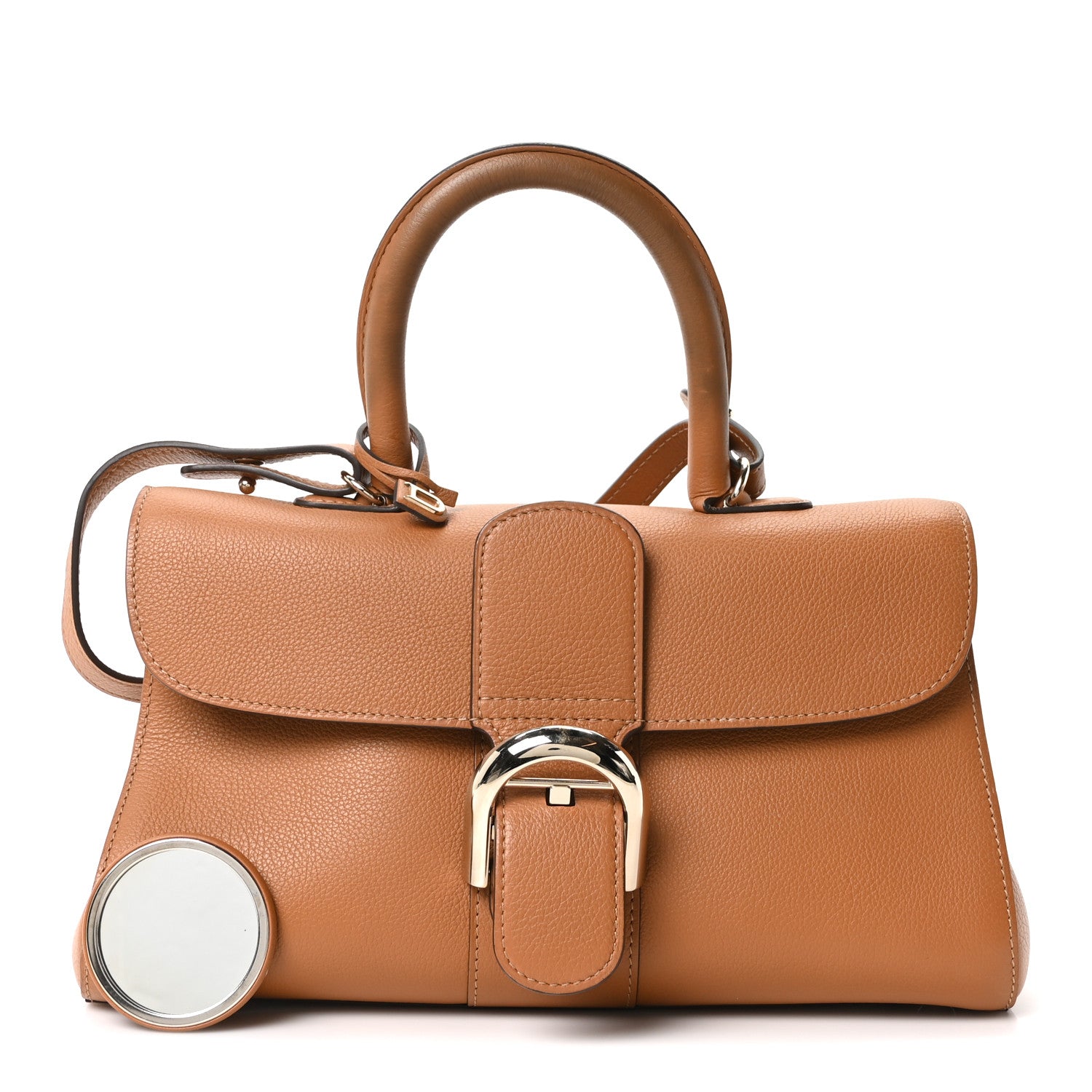 Delvaux Calfskin Mini Brillant East West Satchel Natural 1854630