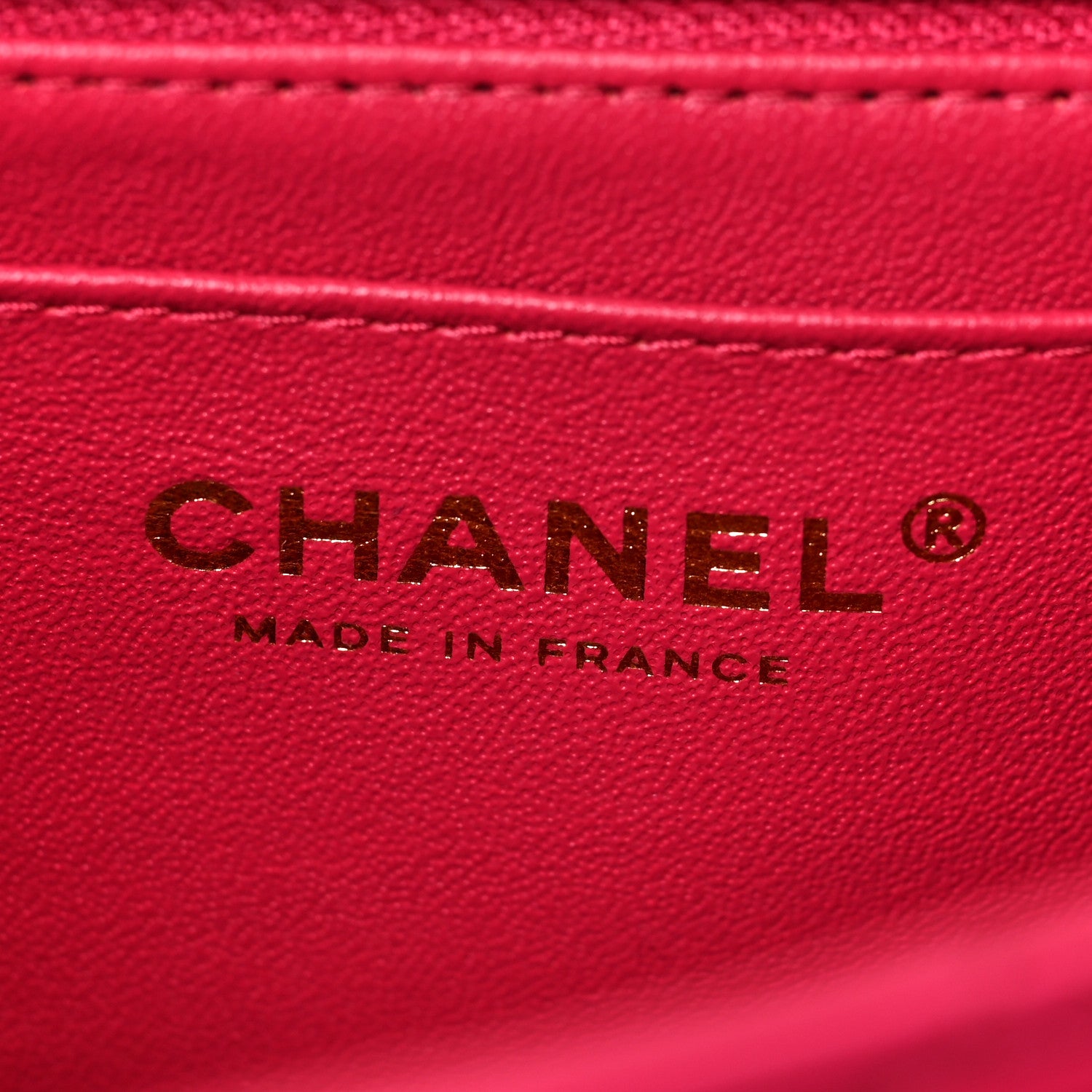 Chanel Lambskin Quilted Mini Top Handle Rectangular Flap Dark Pink 5 of 8