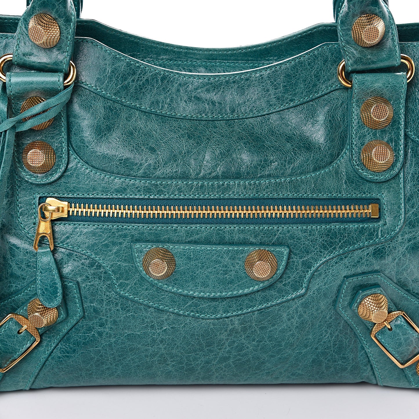 Agneau Giant 21 Gold Hardware City Aquamarine