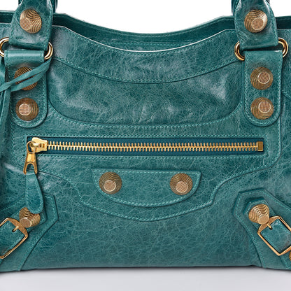 Balenciaga Agneau Giant 21 Gold Hardware City Aquamarine 8 of 17