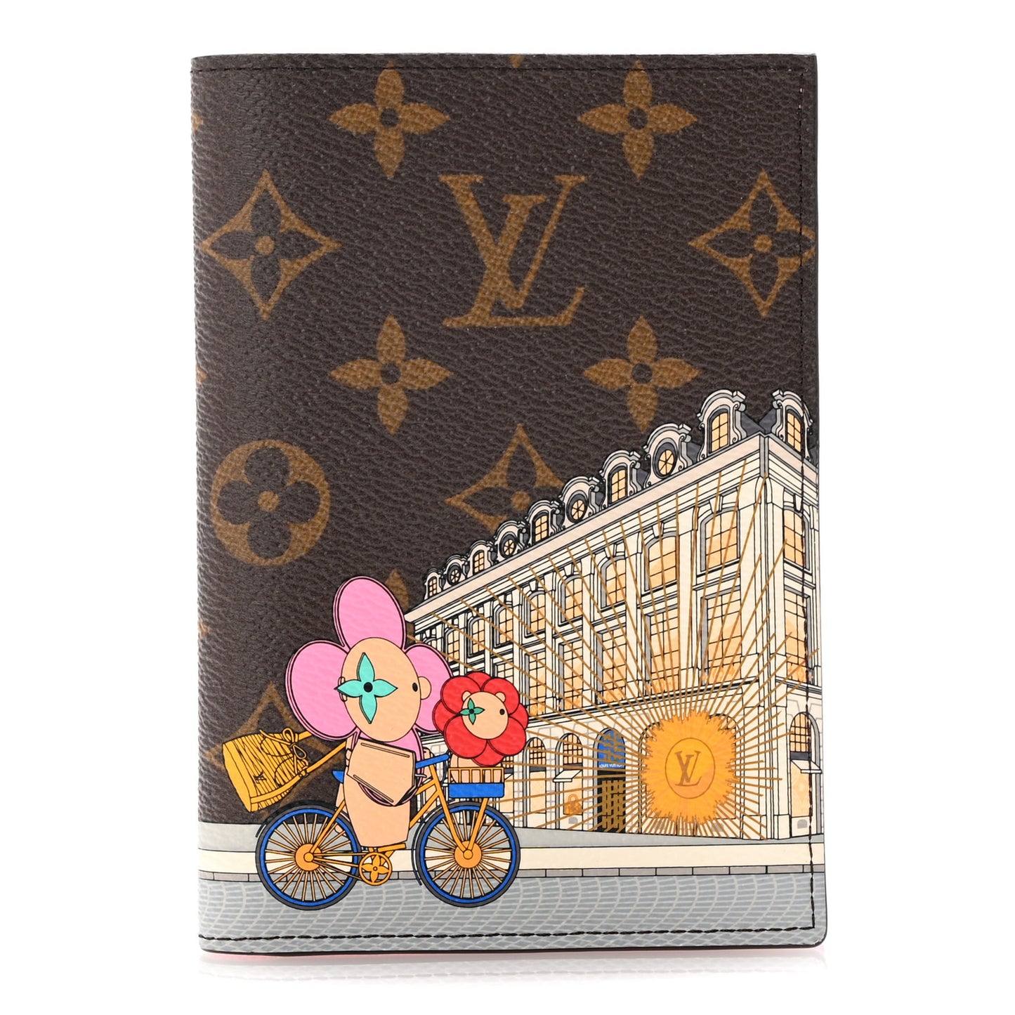 Monogram 2022 Christmas Animation Paris Passport Cover Pink