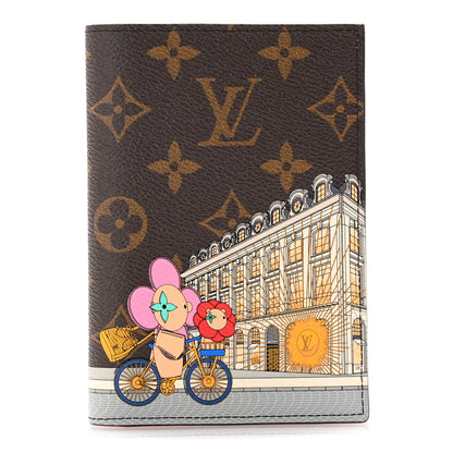 Louis Vuitton Monogram 2022 Christmas Animation Paris Passport Cover Pink 1 of 7