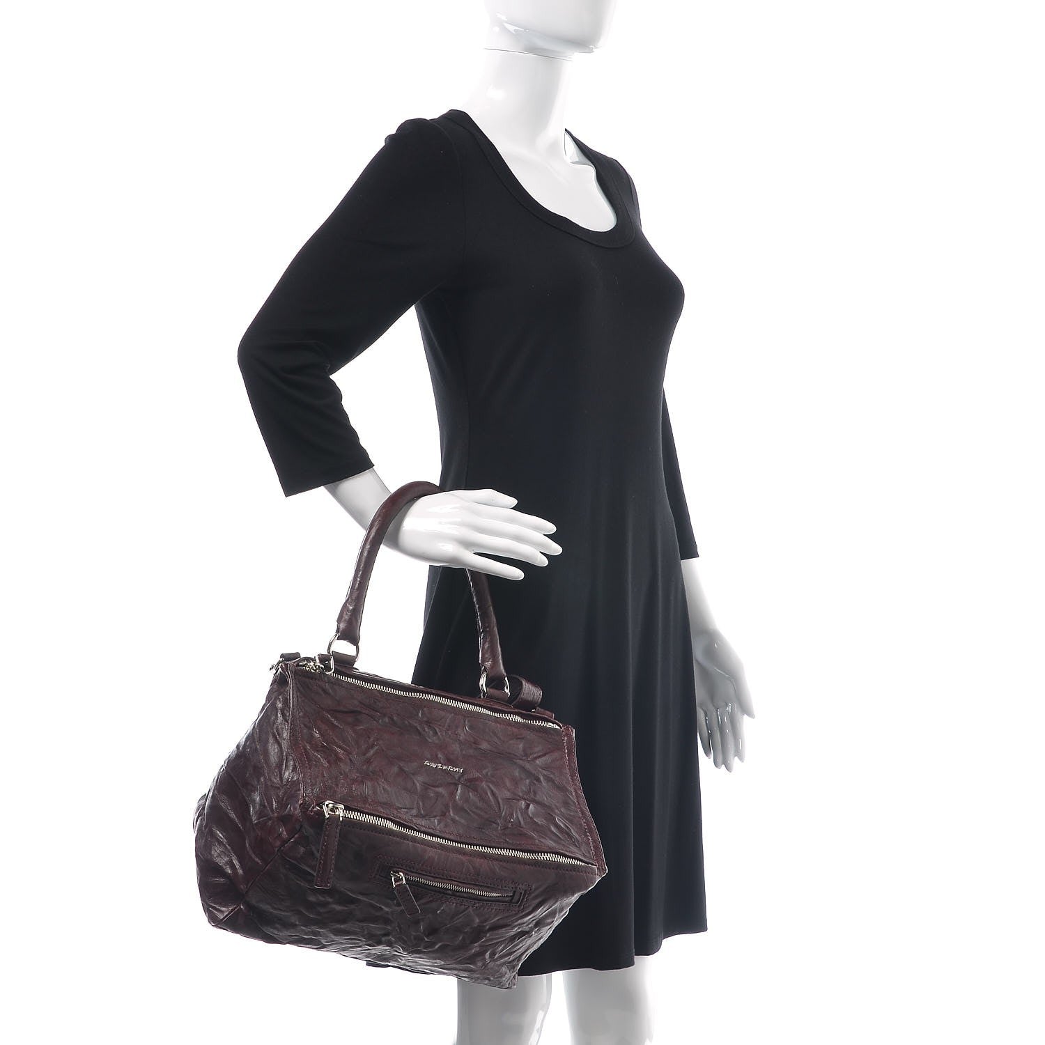 Givenchy Tumbled Sheepskin Medium Pandora Oxblood 2 of 8