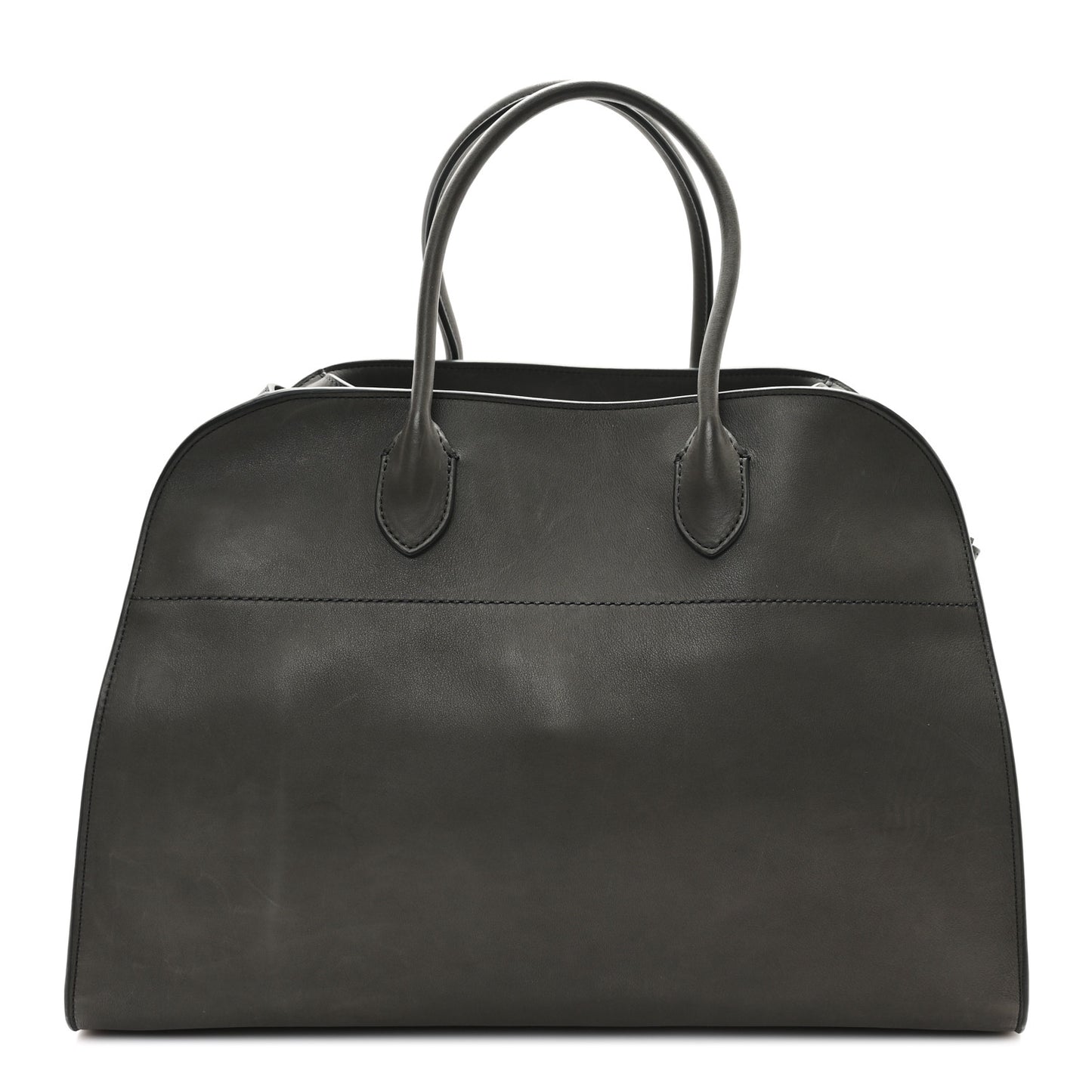 Polished Saddle Calfskin Soft Margaux 15 Koala Grey