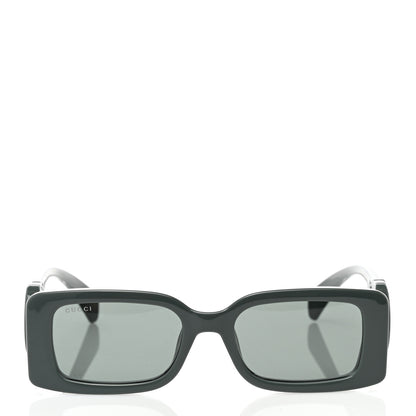 Gucci Acetate Rectangle Frame Sunglasses GG1325S Dark Grey 2 of 8