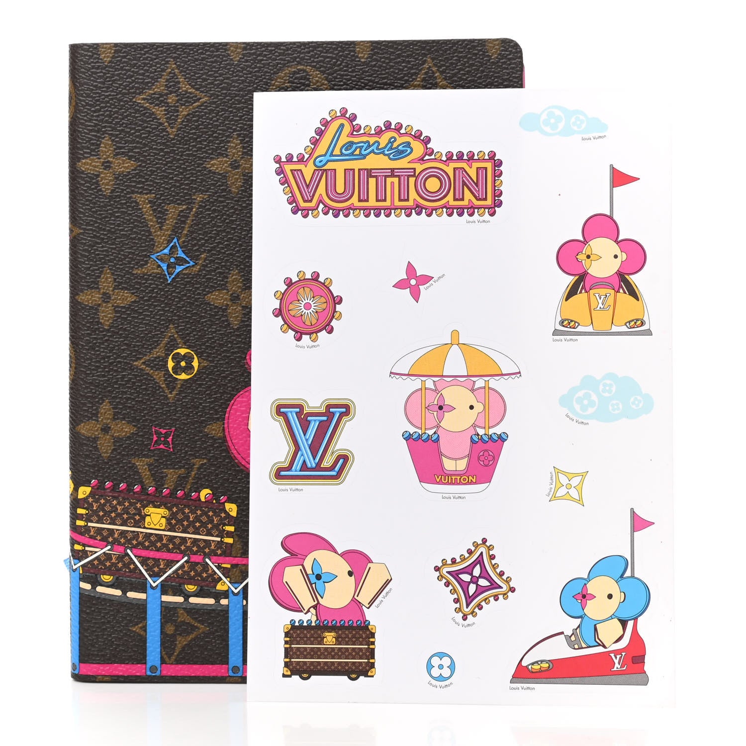 Louis Vuitton Monogram 2020 Christmas Animation Roller Coaster Notebook MM Pivoine 7 of 7
