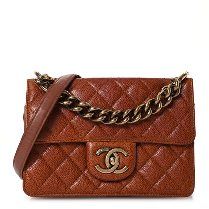 Chanel Caviar Quilted Small Retro Class Flap Brown 1 of 14