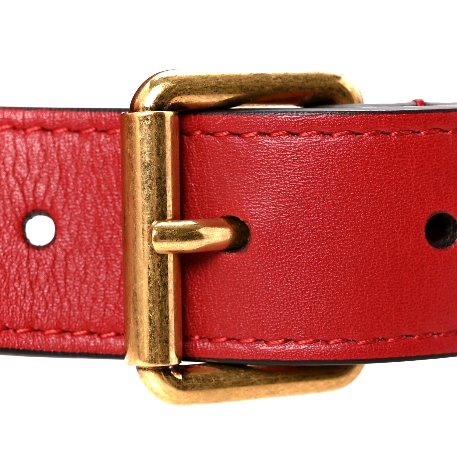 Gucci Calfskin Matelasse GG Marmont Belt Bag 85 34 Hibiscus Red