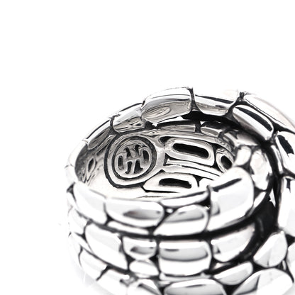 John Hardy Sterling Silver Kali Twist Ring 54 7 4 of 5