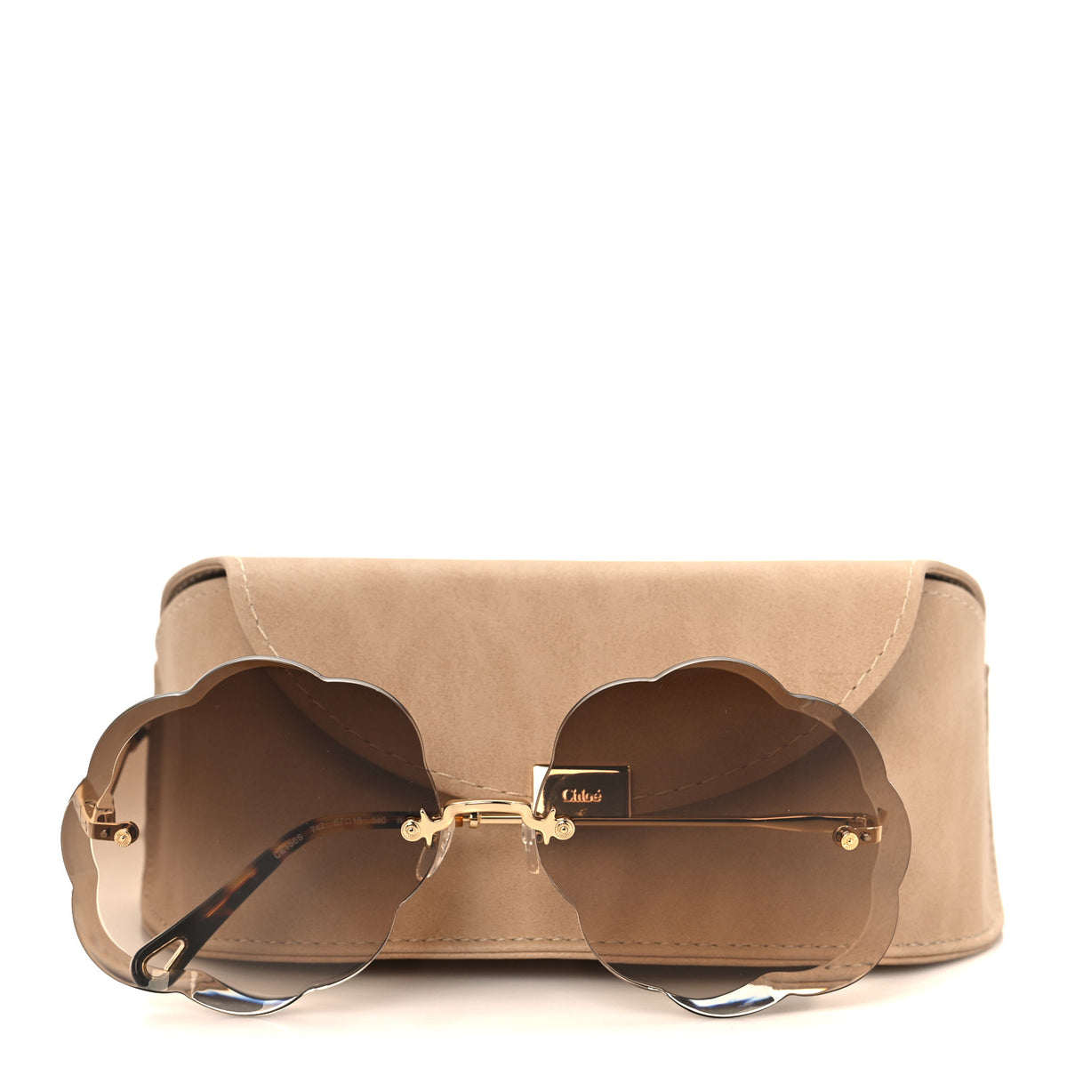 Flower Round Sunglasses CE156S Brown