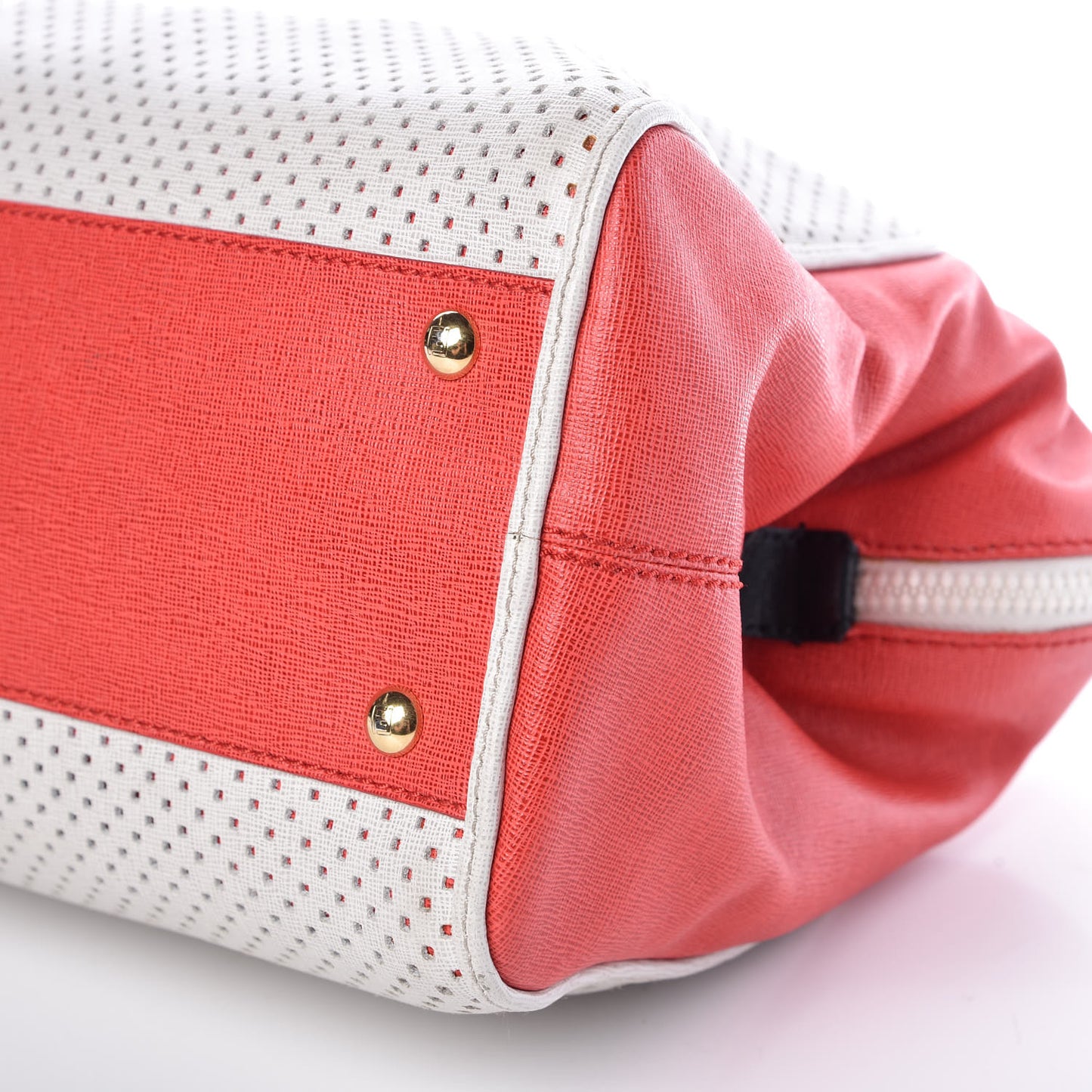 Vitello Perforated Chameleon Tote Multicolor