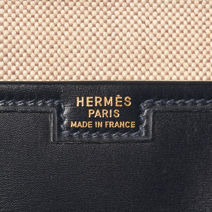 Hermes Box Calf Jige PM Clutch Bleu Marine 6 of 25