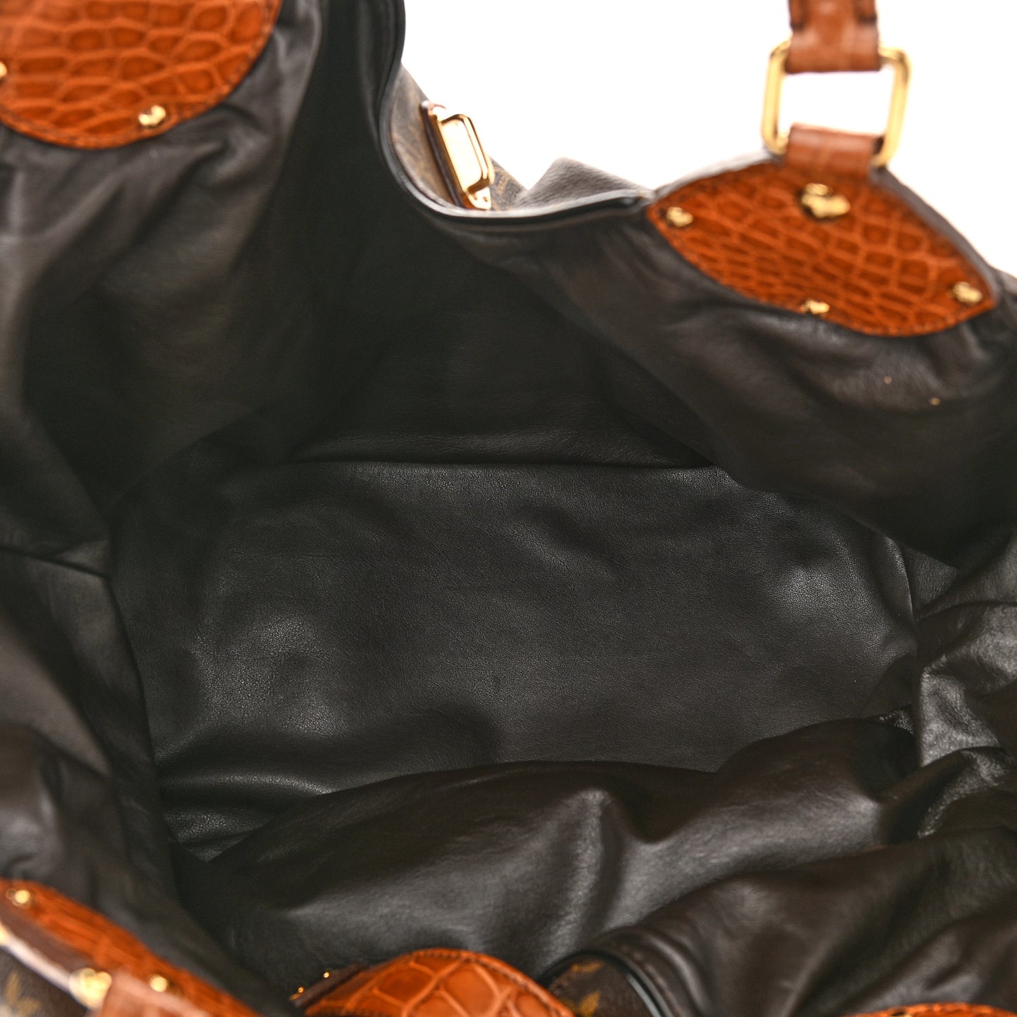 Monogram Alligator Trim Mahina XL