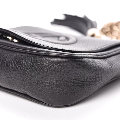 Gucci Pebbled Calfskin Small Soho Flap Crossbody Black 9 of 10