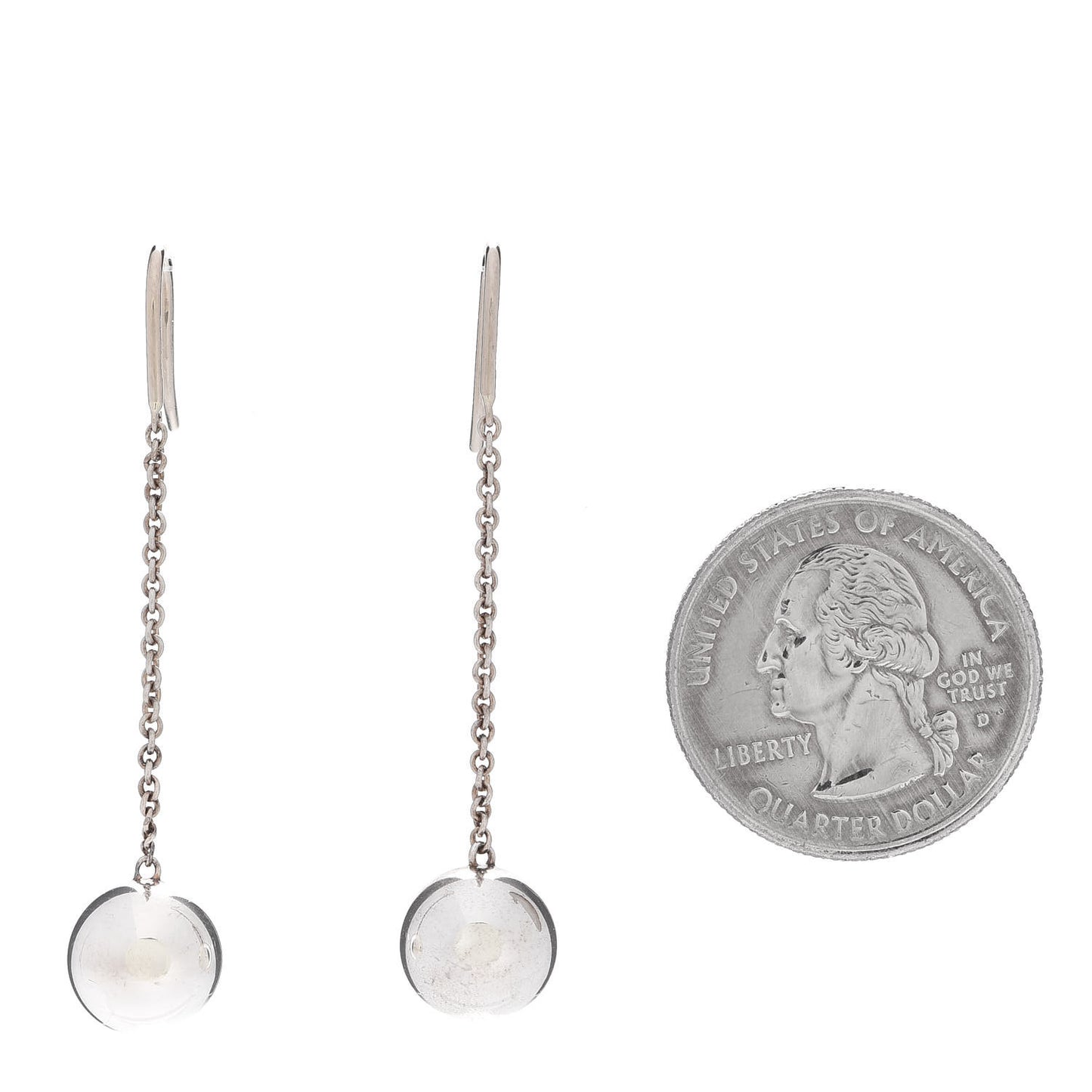 Sterling Silver 10mm HardWear Ball Drop Earrings